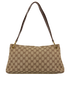 Shoulder Bag, &pound;280, Handbags, Beige/Brown, Canvas, Back view